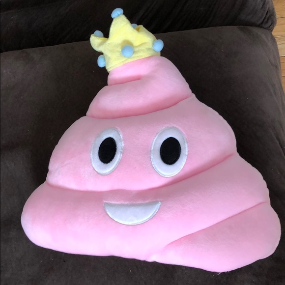 sequin poop pillow